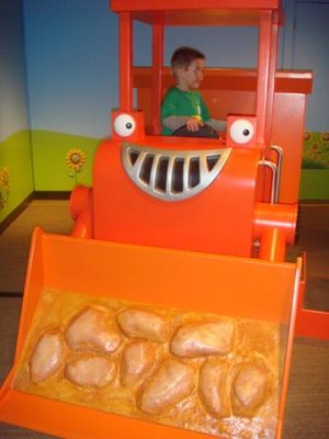 muck at the bob the builder exhibit