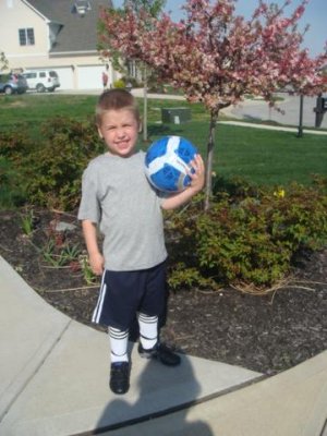 joe's first soccer practice!