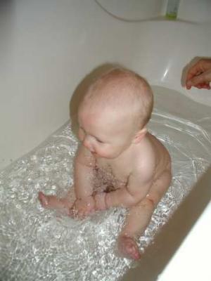 splashing baby!