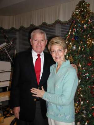 nice photo of the parents after christmas eve service