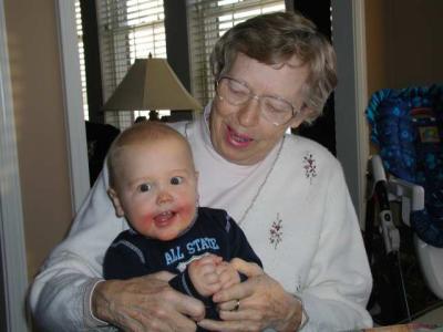 playing patty cake with grandma