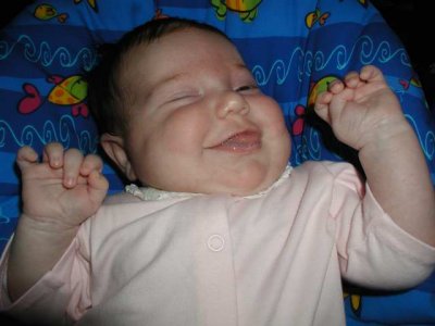 big old jolly smile and stretch, all in one