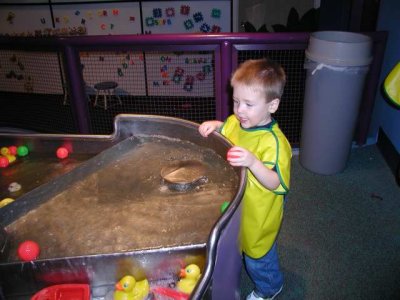 joey loved the water table