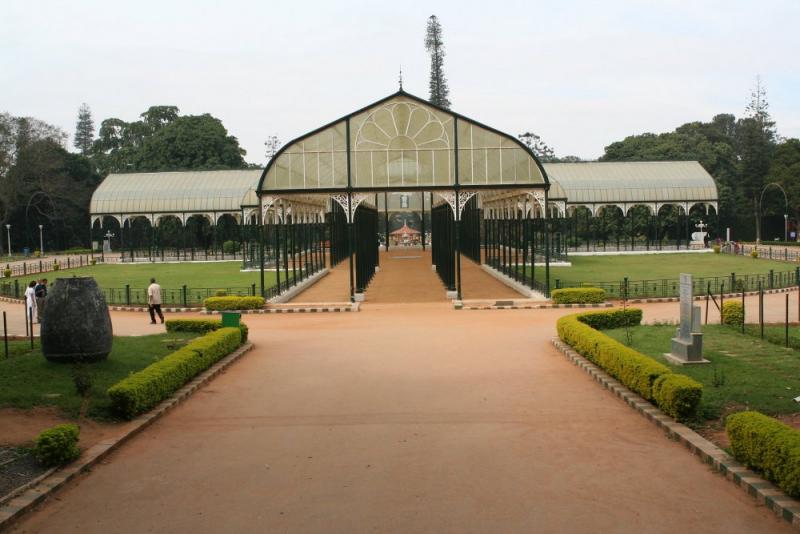 Glass house at Lalbagh Gardens