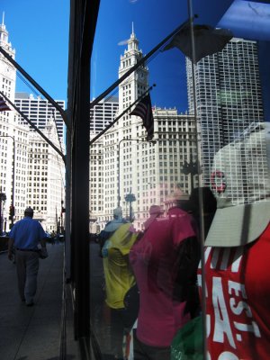 Reflection of Wrigley Building 2381