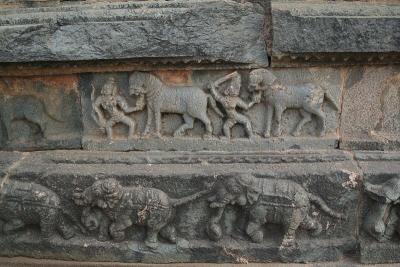 On side of Mahanavami Platform
