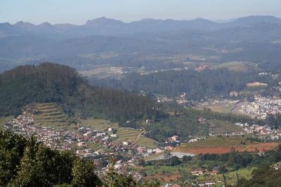 View from highest point in Ooty