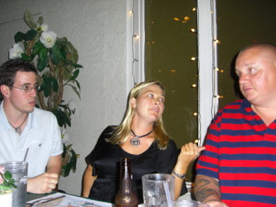 Groom, sister and gator
