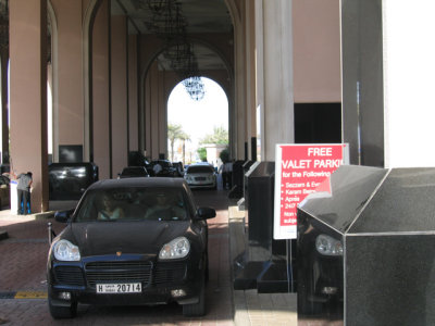 Valet parking at the mall