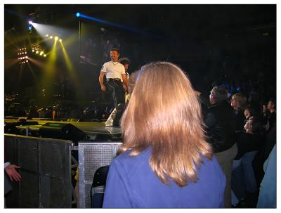 Paul Rodgers with my wife looking on