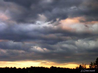 Le sud au couchant - South sky at sunset