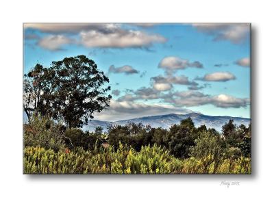 Clouds over the mountains