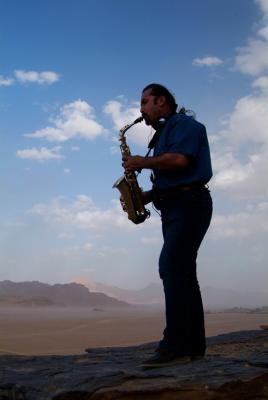 Sax Player / Wadi Rum