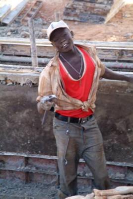 Labourer at Marawy dam