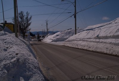 Paysage d'hiver, Les-boulements