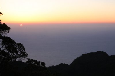Sunset at the Puu O Kila lookout