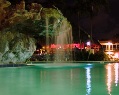 Night Pool Side