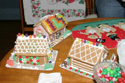 Making Gingerbread Houses