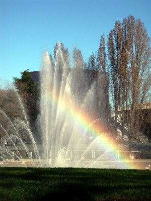 Whale-tail fountain