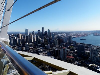 Downtown from Space Needle