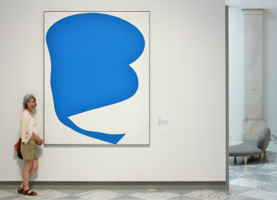 Ellsworth Kelly
American, born 1923
Blue on White
1961
oil on canvas
Smithsonian American Art Museum
Washington, D.C.