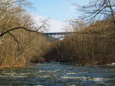 The Cuyahoga River at Cascade Valley Metropark