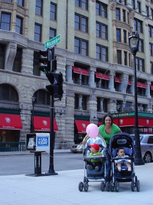Con la Tia y el primo en Milwaukee