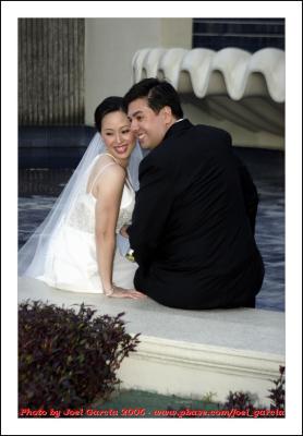 By the fountain
