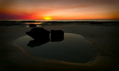 Sunset at a Rock Pool