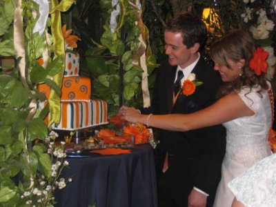 Cutting the cake