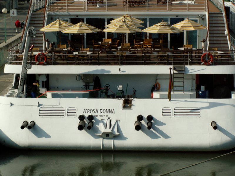 Boat in Vienna on the Danube