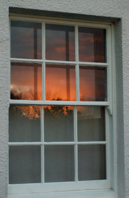 Reflection in window (Topsham)