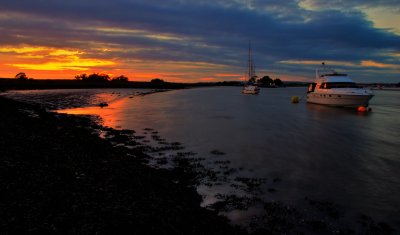 Sunset on the Exe estuary near Turflocks