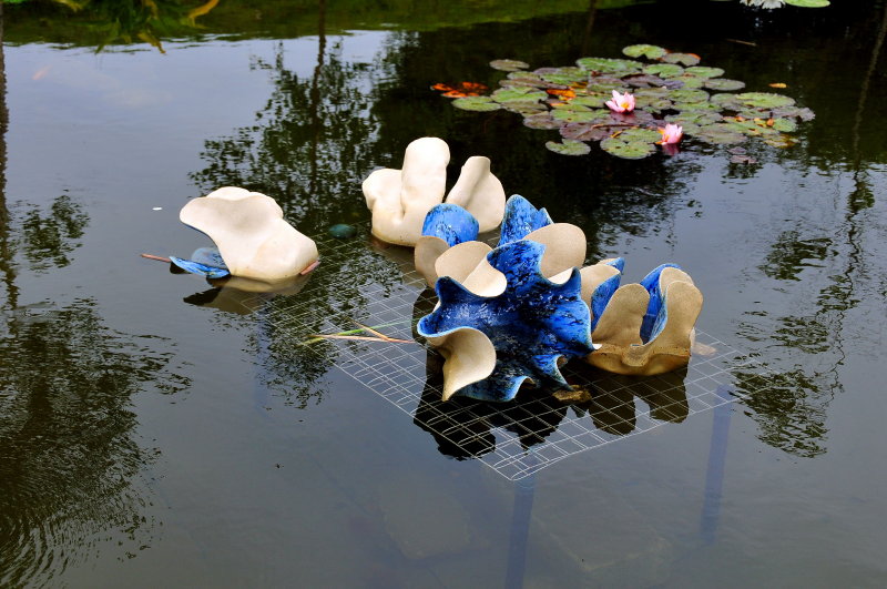 Pond sculpture - Brigits Garden