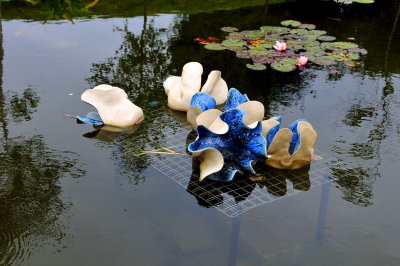 Pond sculpture - Brigit's Garden