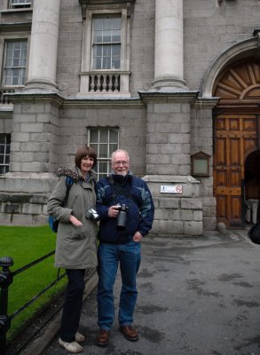 Stewart and Barbara,at Trinity College Dublin (TCD)