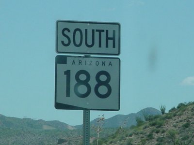south on Arizona 188