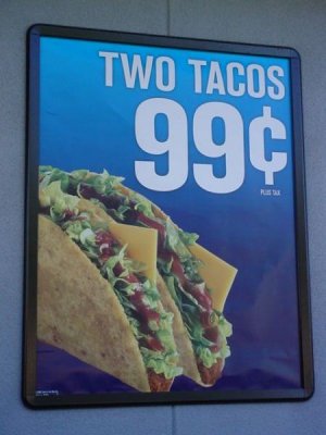 two great Tacosfor 99 cents