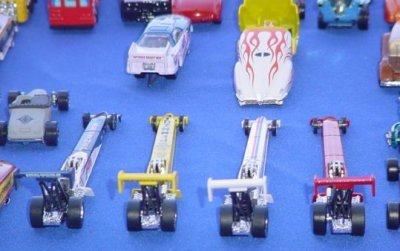 row of dragsters