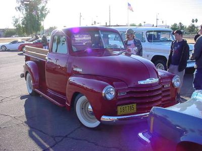 1947 Chevy Pickup Honeywell parking lot