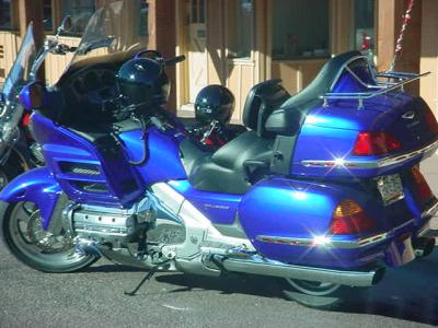 blue motorcycle  Wickenburg Arizona