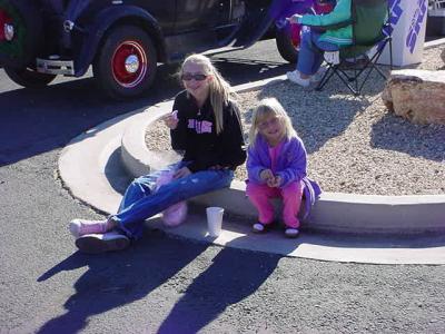 spectators at the car show