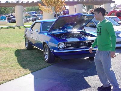 blue Camaro SS