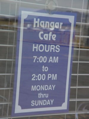 Hanger Cafe hours
