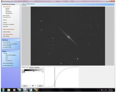 Calibrated image in Deep Sky Stacker