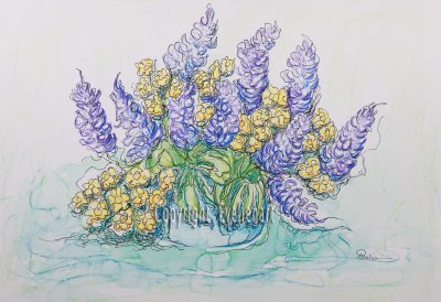 Lupines and Wild Flowers