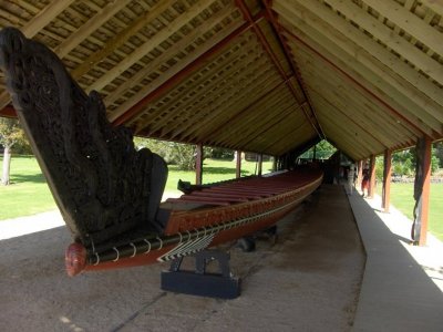 Maori War Canoe. Waitangi