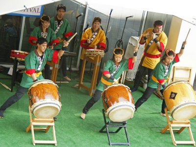 Japanese Taiko Drummers