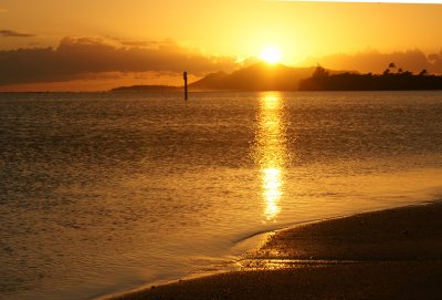 Maunalua Bay sunset.