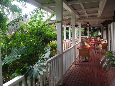 Veranda at Outrigger Hotel,  Kiahuna Kauai